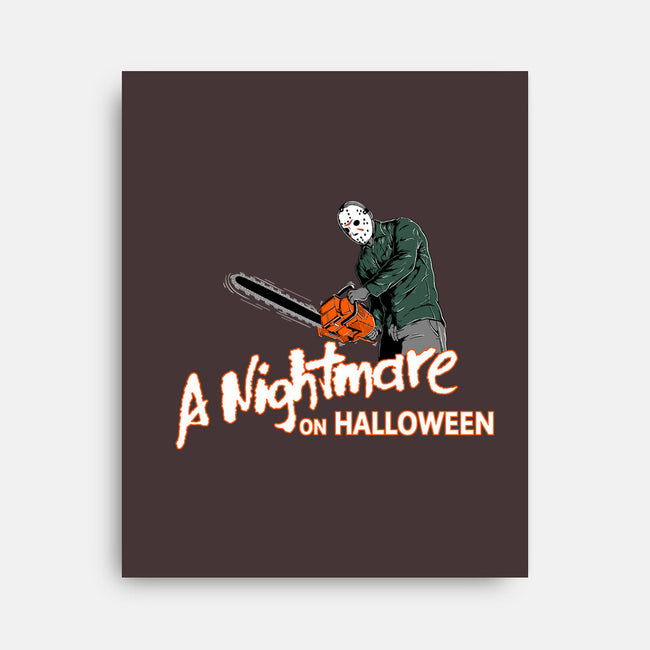 A Nightmare On Halloween-none stretched canvas-goodidearyan