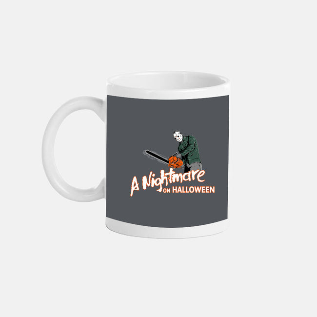 A Nightmare On Halloween-none mug drinkware-goodidearyan