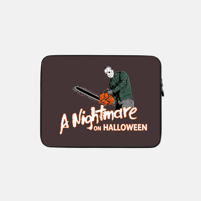 A Nightmare On Halloween-none zippered laptop sleeve-goodidearyan