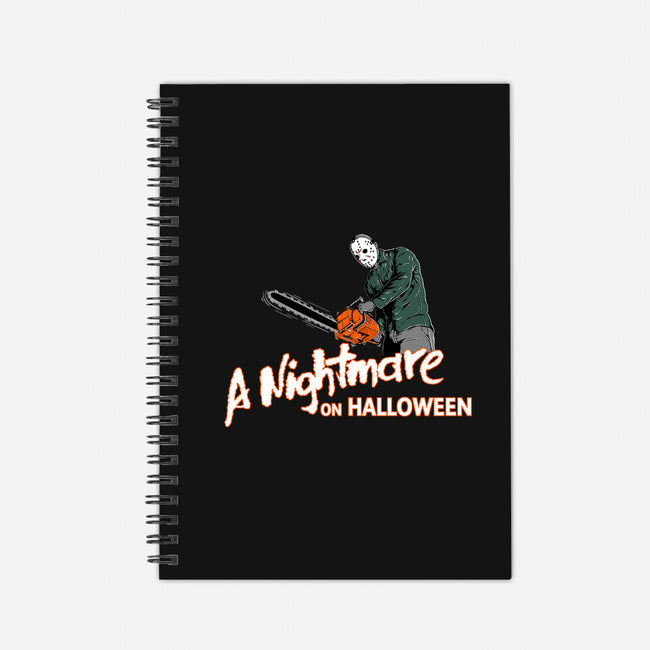 A Nightmare On Halloween-none dot grid notebook-goodidearyan