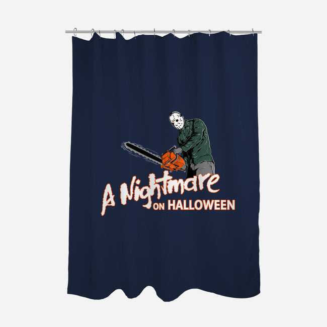 A Nightmare On Halloween-none polyester shower curtain-goodidearyan