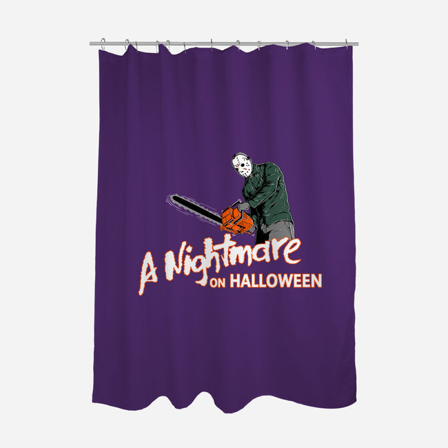 A Nightmare On Halloween-none polyester shower curtain-goodidearyan