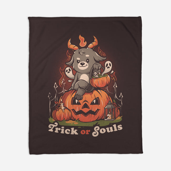 Trick Or Souls-none fleece blanket-eduely