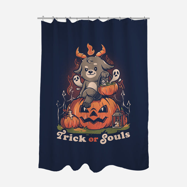 Trick Or Souls-none polyester shower curtain-eduely
