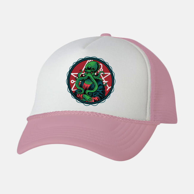 CthulhuLisa-unisex trucker hat-FunkVampire