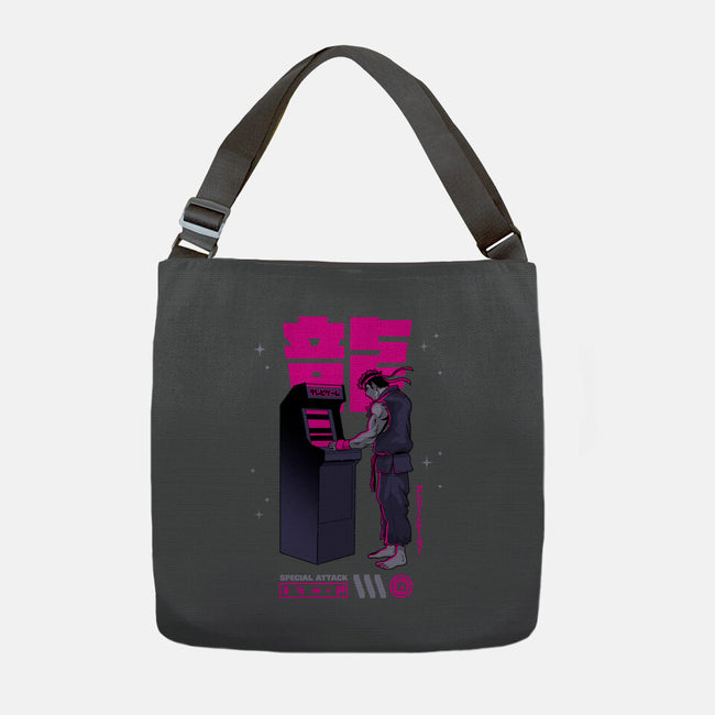 Street Gamer-none adjustable tote bag-retrodivision