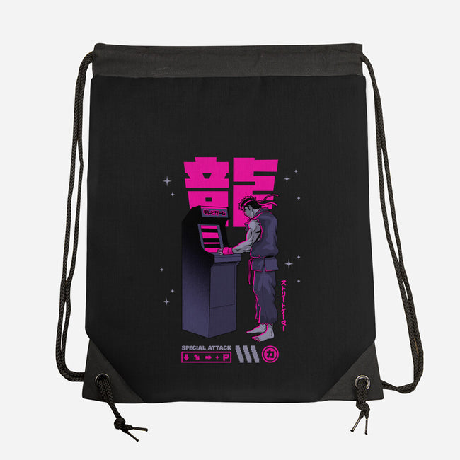 Street Gamer-none drawstring bag-retrodivision