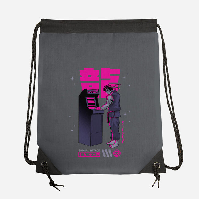 Street Gamer-none drawstring bag-retrodivision