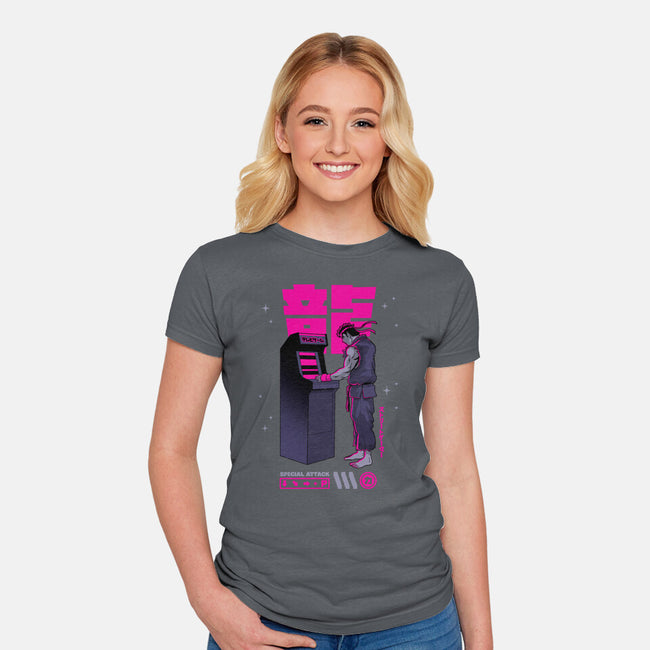 Street Gamer-womens fitted tee-retrodivision