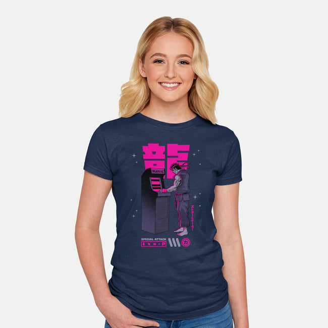 Street Gamer-womens fitted tee-retrodivision