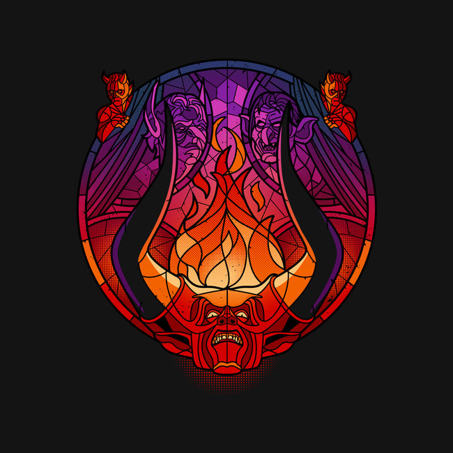 Stained Glass Darkness-none removable cover w insert throw pillow-daobiwan