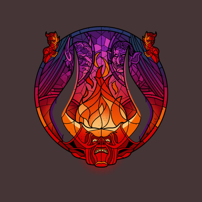 Stained Glass Darkness-none stretched canvas-daobiwan