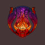 Stained Glass Darkness-none removable cover w insert throw pillow-daobiwan