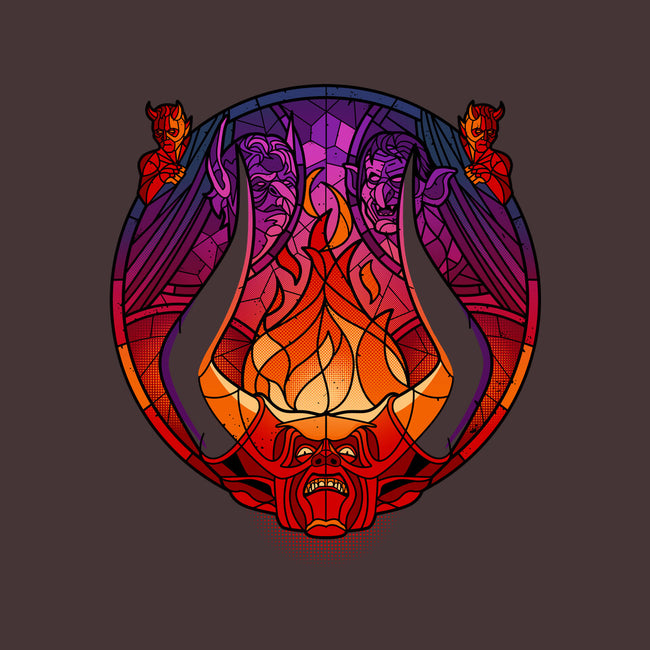 Stained Glass Darkness-none drawstring bag-daobiwan