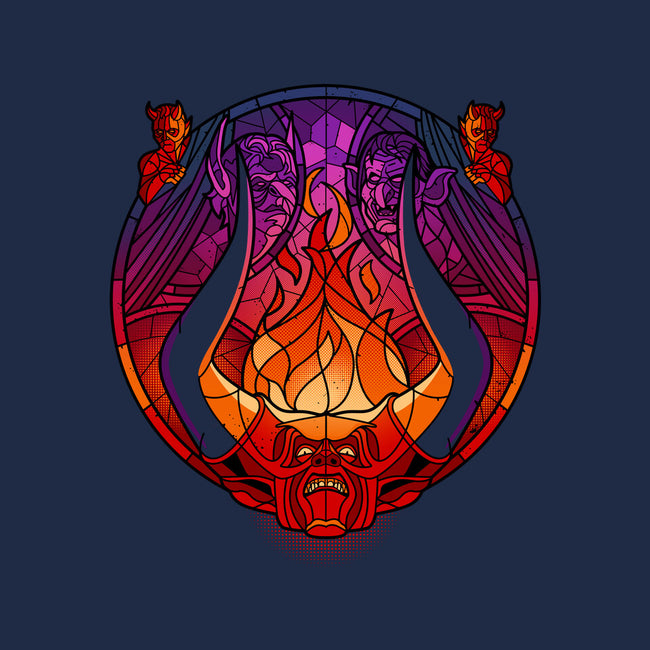 Stained Glass Darkness-none basic tote bag-daobiwan