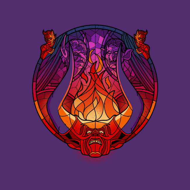 Stained Glass Darkness-none basic tote bag-daobiwan