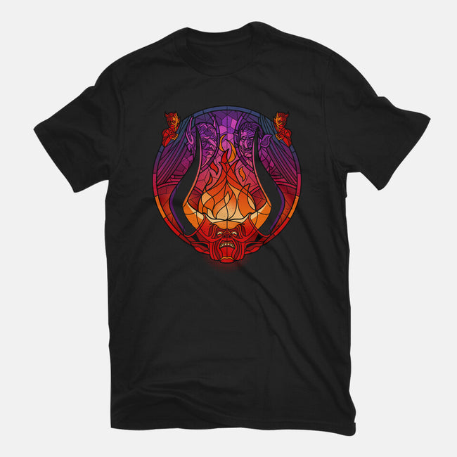 Stained Glass Darkness-womens basic tee-daobiwan