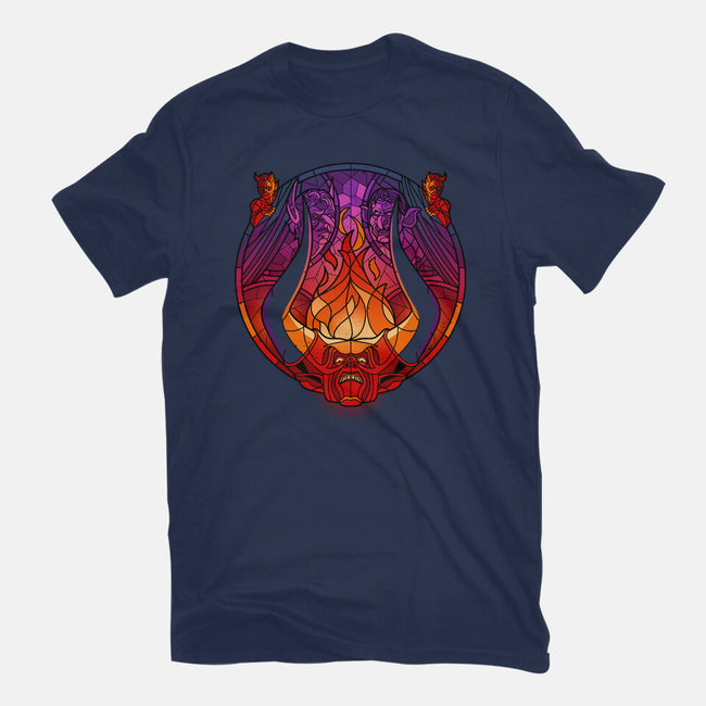 Stained Glass Darkness-womens basic tee-daobiwan