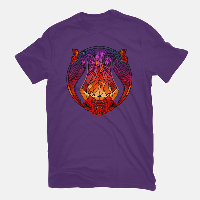 Stained Glass Darkness-womens basic tee-daobiwan