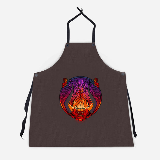 Stained Glass Darkness-unisex kitchen apron-daobiwan