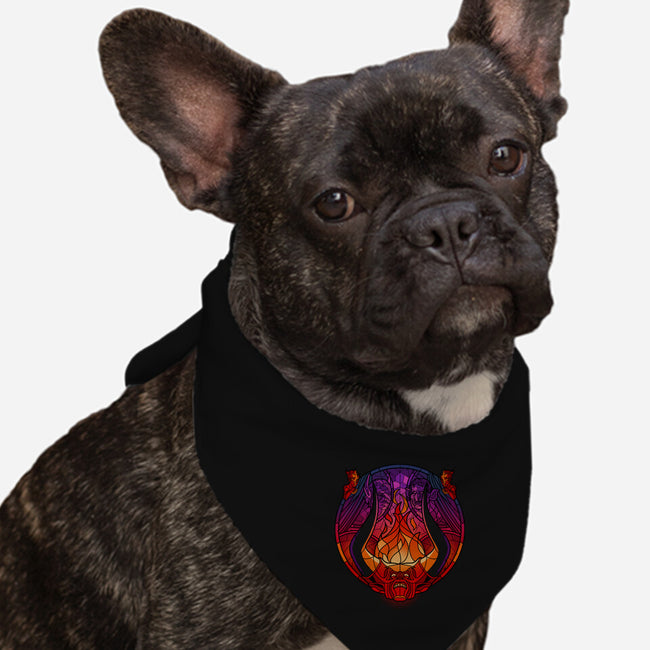 Stained Glass Darkness-dog bandana pet collar-daobiwan