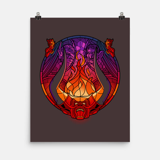 Stained Glass Darkness-none matte poster-daobiwan