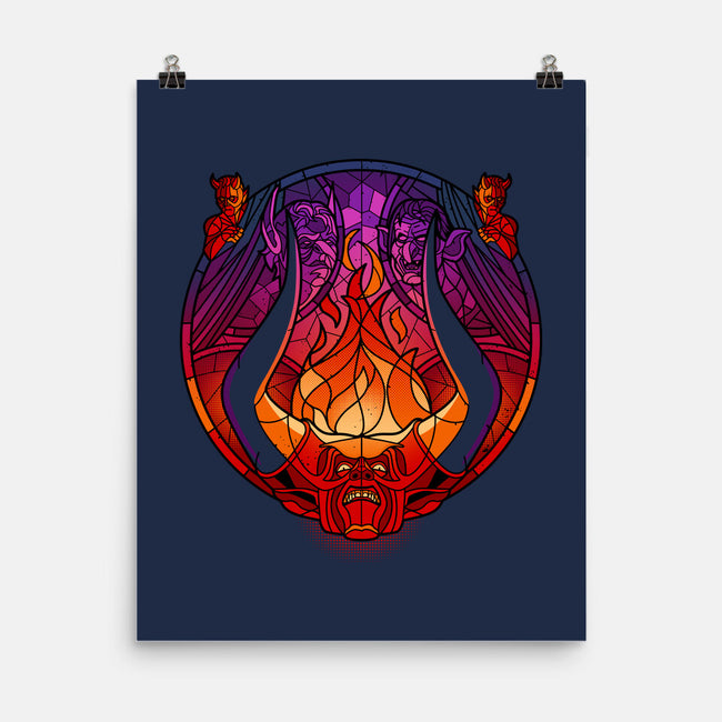 Stained Glass Darkness-none matte poster-daobiwan
