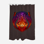 Stained Glass Darkness-none polyester shower curtain-daobiwan