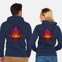 Stained Glass Darkness-unisex zip-up sweatshirt-daobiwan