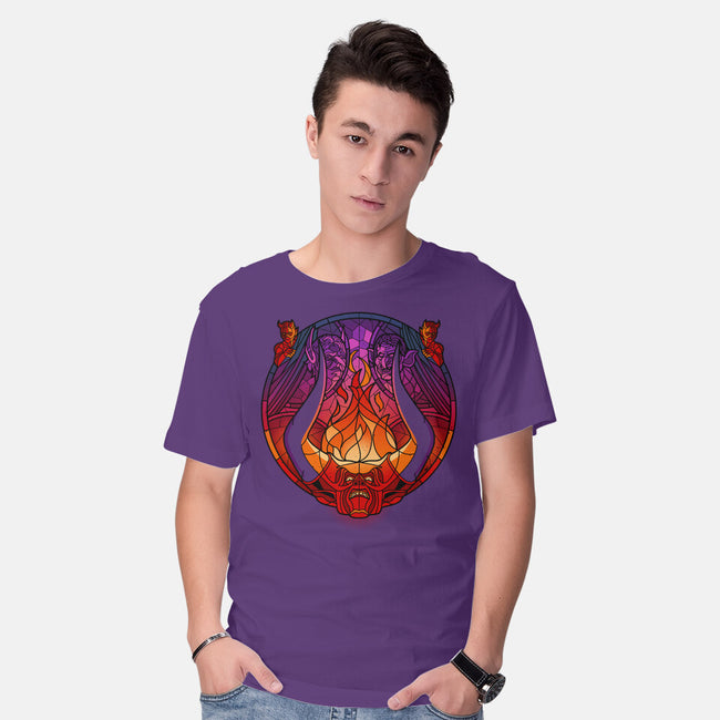 Stained Glass Darkness-mens basic tee-daobiwan