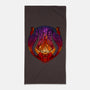 Stained Glass Darkness-none beach towel-daobiwan