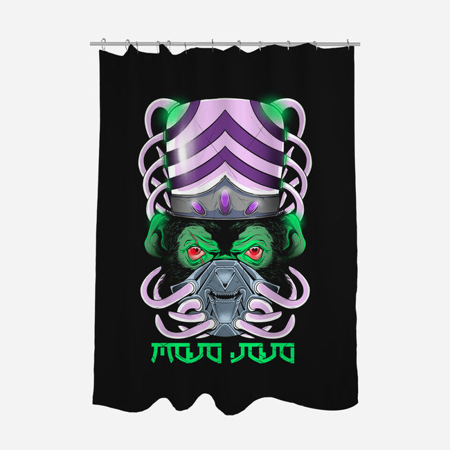 Crazy Monkey-none polyester shower curtain-Conjura Geek