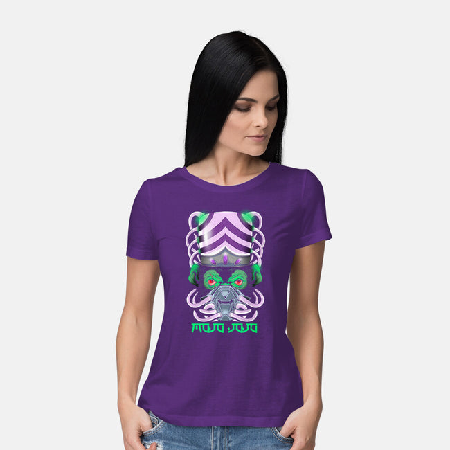 Crazy Monkey-womens basic tee-Conjura Geek