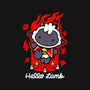 Hello Lamb-none removable cover w insert throw pillow-demonigote