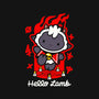 Hello Lamb-womens v-neck tee-demonigote