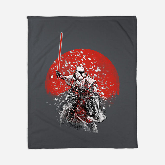 Samurai Trooper-none fleece blanket-kharmazero