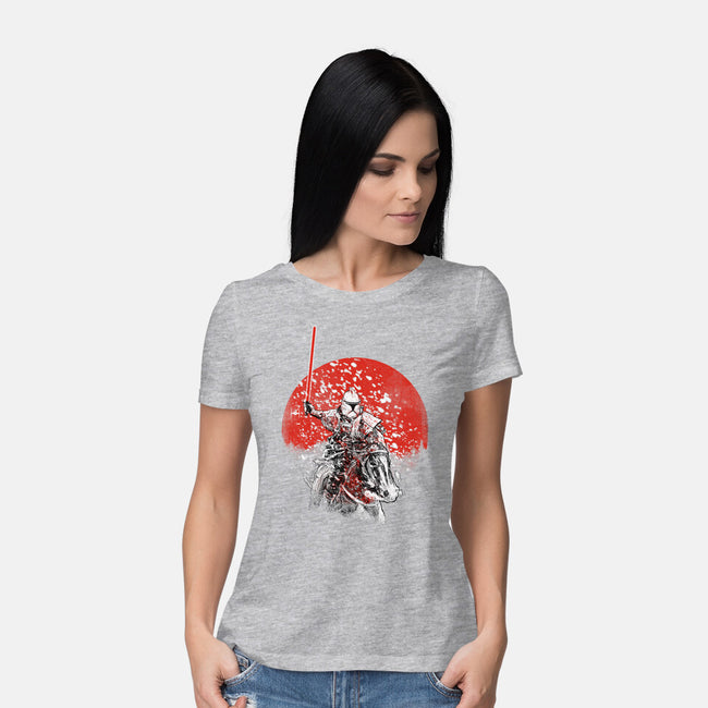 Samurai Trooper-womens basic tee-kharmazero