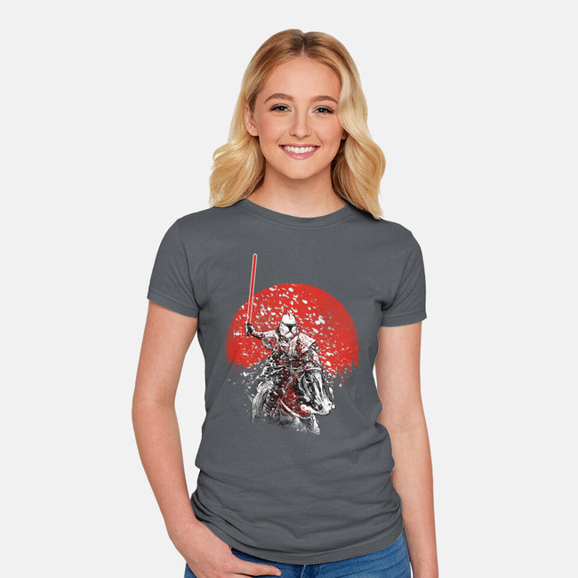 Samurai Trooper-womens fitted tee-kharmazero
