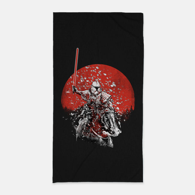 Samurai Trooper-none beach towel-kharmazero