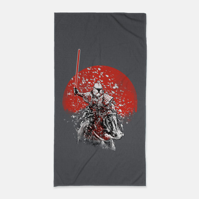 Samurai Trooper-none beach towel-kharmazero