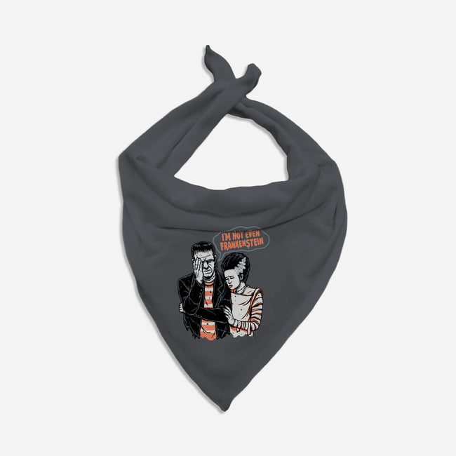 I'm Not Even Frankenstein-dog bandana pet collar-momma_gorilla