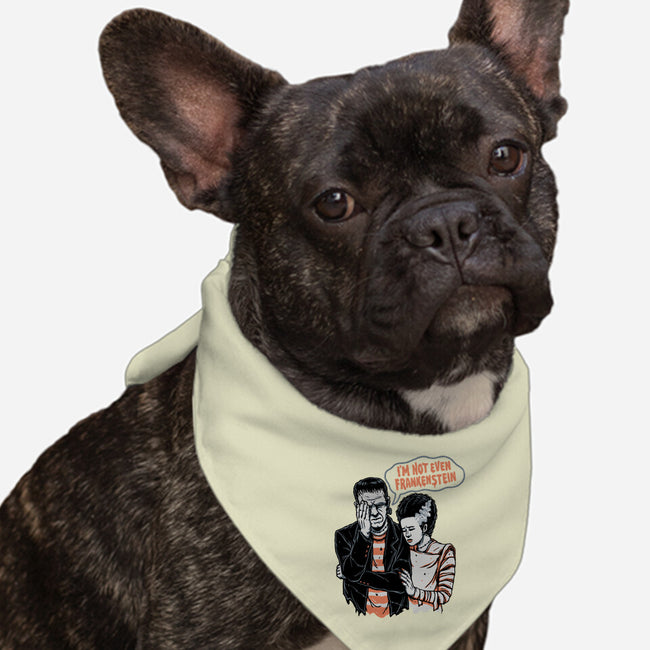 I'm Not Even Frankenstein-dog bandana pet collar-momma_gorilla