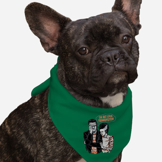 I'm Not Even Frankenstein-dog bandana pet collar-momma_gorilla