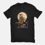 More Friends Gazing At The Moon-womens fitted tee-zascanauta