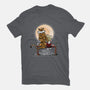 More Friends Gazing At The Moon-womens fitted tee-zascanauta
