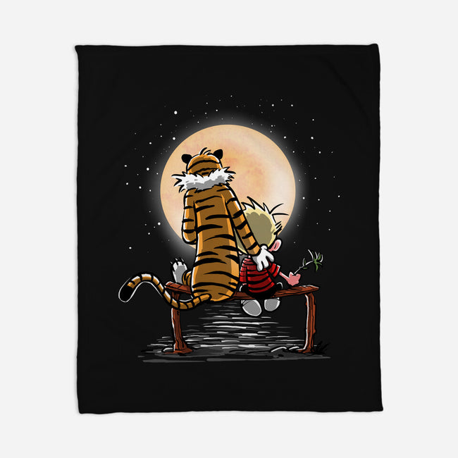 More Friends Gazing At The Moon-none fleece blanket-zascanauta