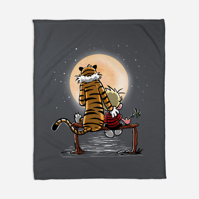 More Friends Gazing At The Moon-none fleece blanket-zascanauta