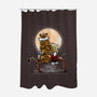 More Friends Gazing At The Moon-none polyester shower curtain-zascanauta