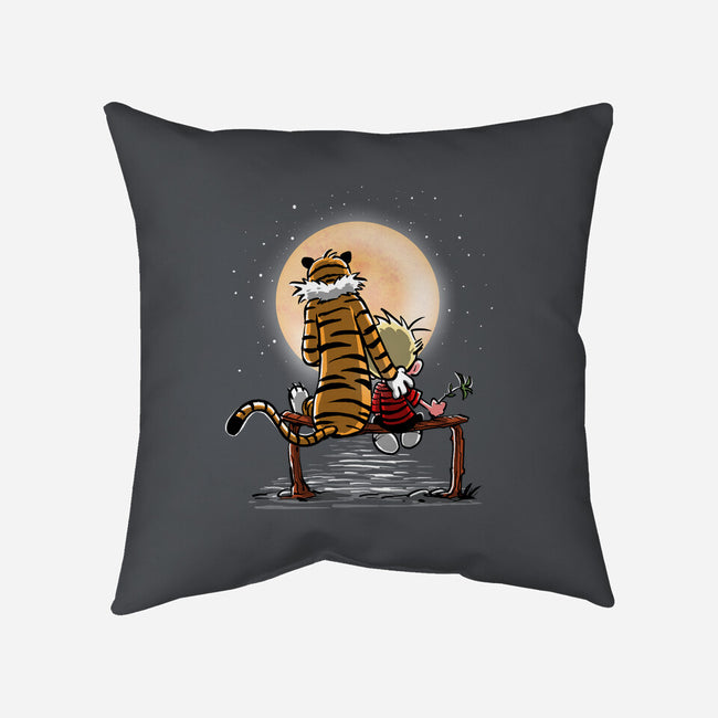 More Friends Gazing At The Moon-none removable cover w insert throw pillow-zascanauta
