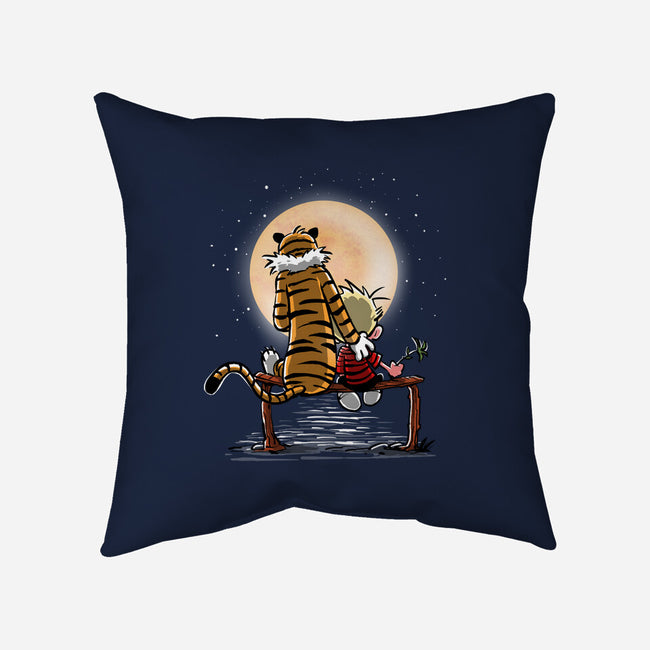More Friends Gazing At The Moon-none removable cover w insert throw pillow-zascanauta